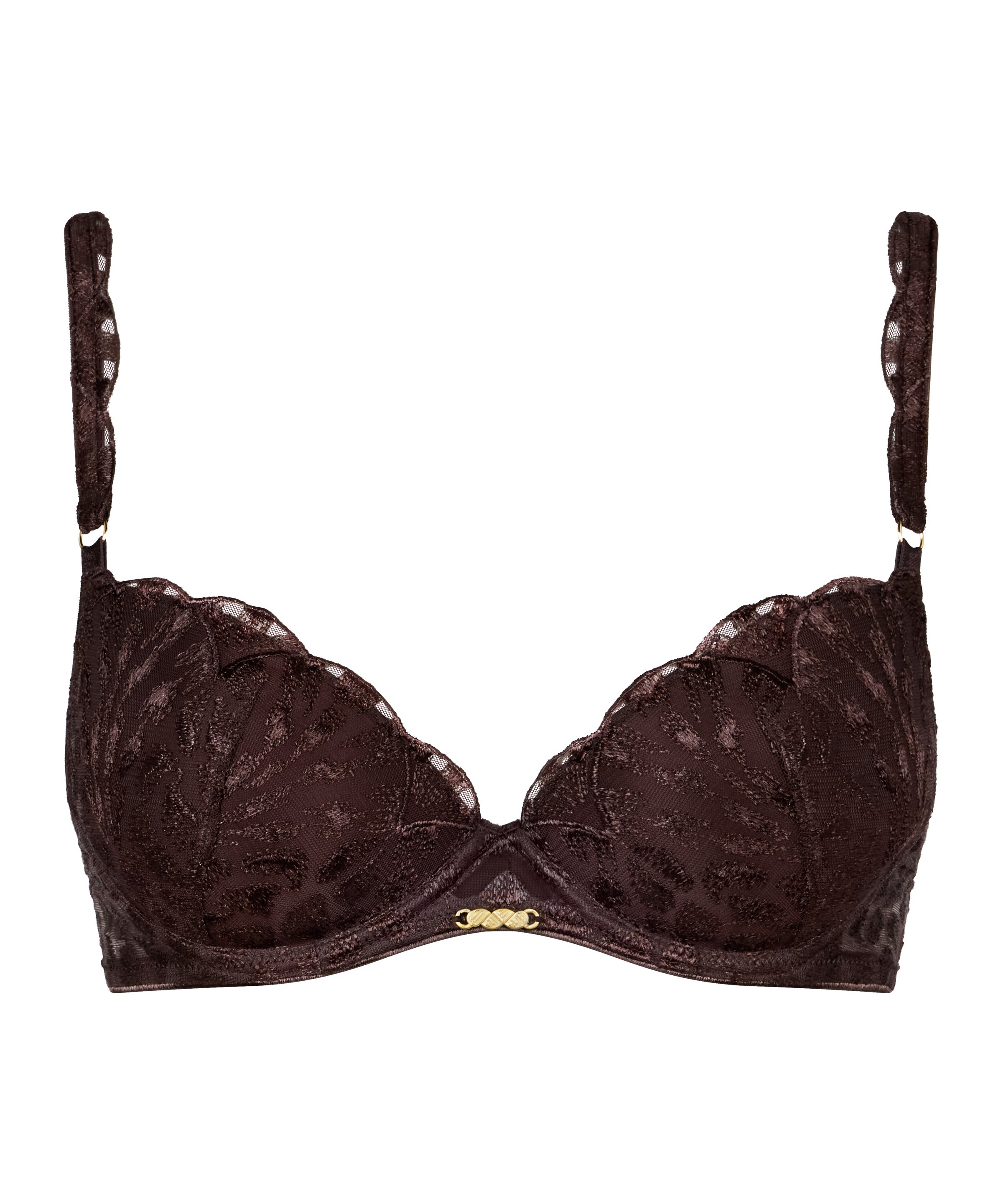 Crazy in Love Soutien-gorge Push-up coques Satin Brown