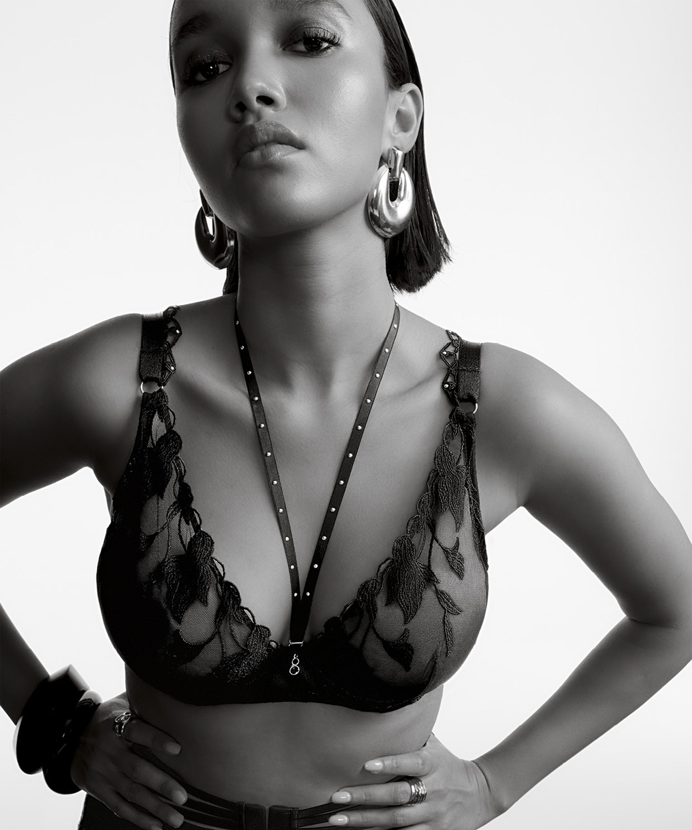 Night at Paradise Soutien-gorge Triangle avec armatures Obsidian