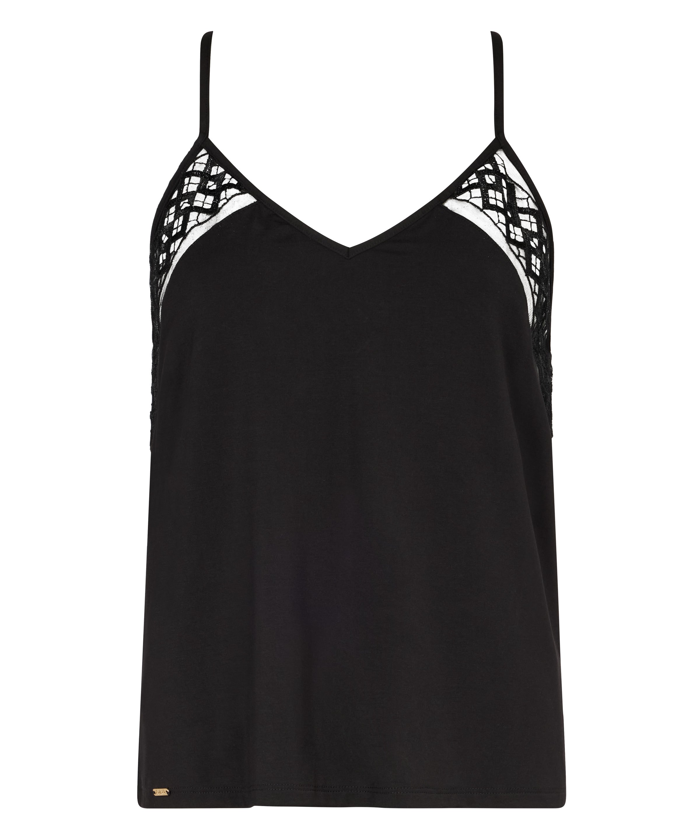 Sweet Obsession Top à fines bretelles Black