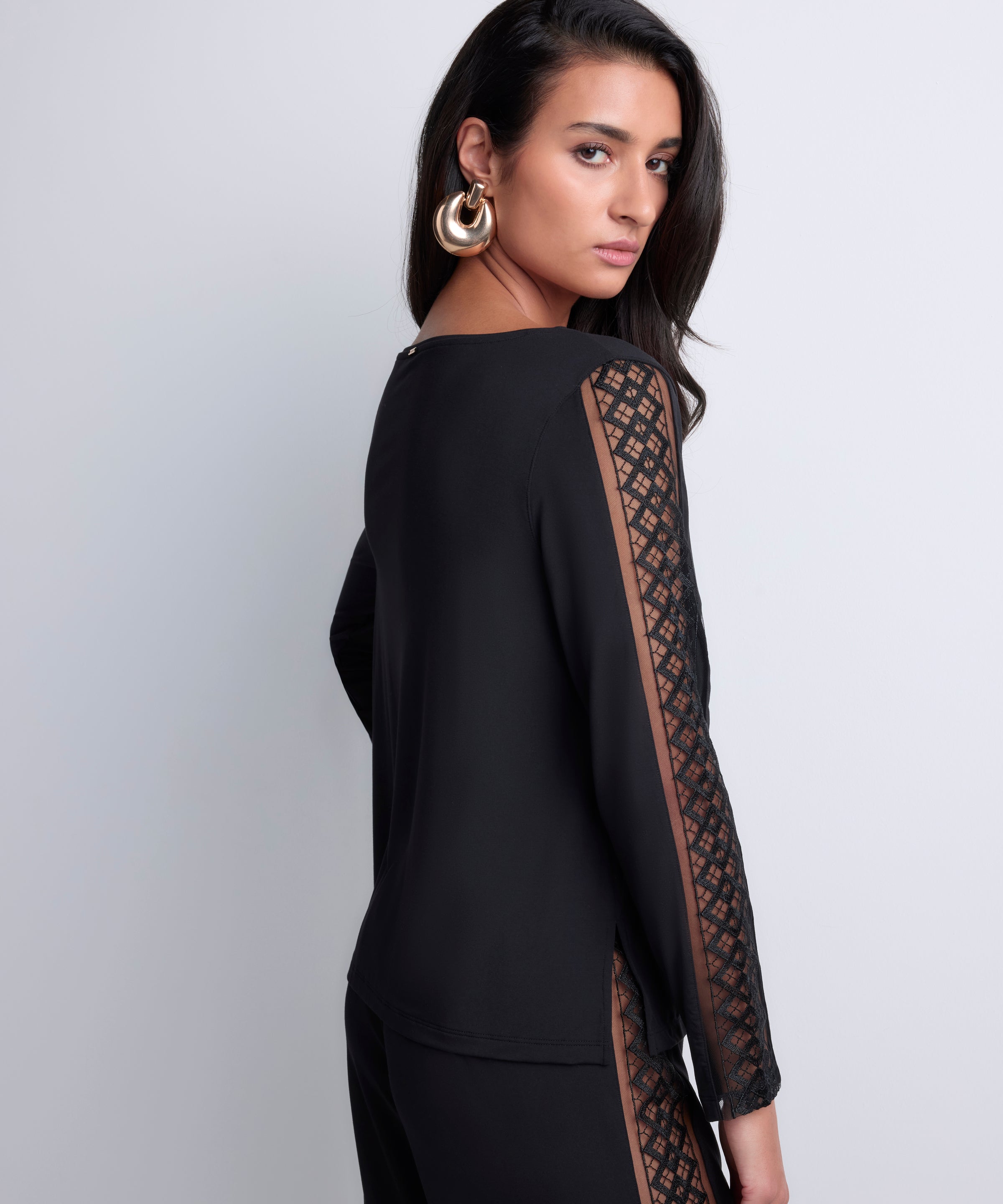 Sweet Obsession Top manches longues Black