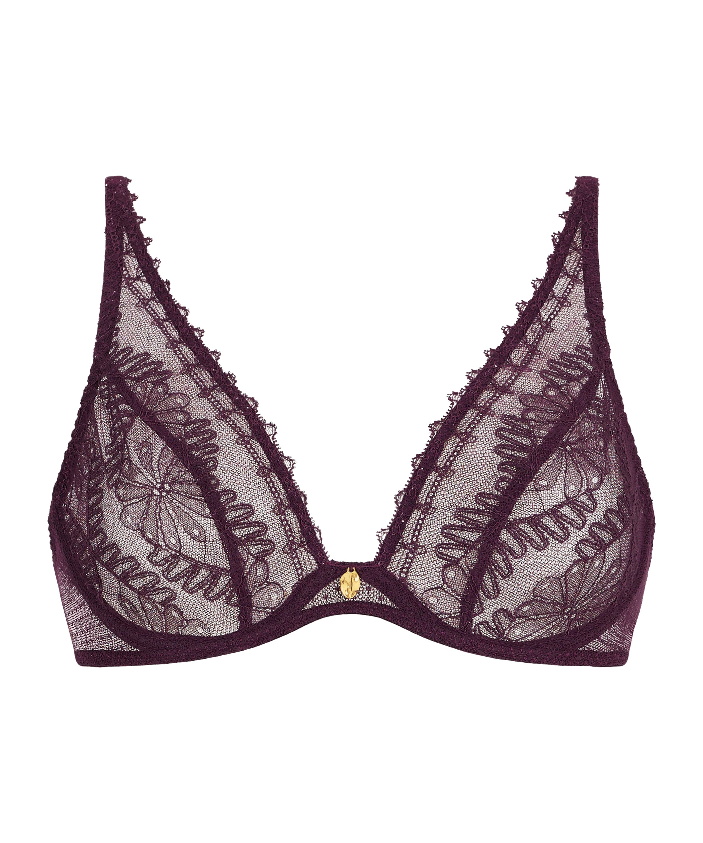 Mystery of Love Soutien-gorge Triangle avec armatures Plume