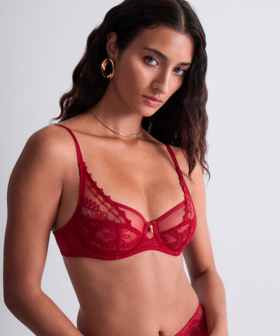 Mystery of Love Soutien-gorge Emboîtant Foulard Cherry