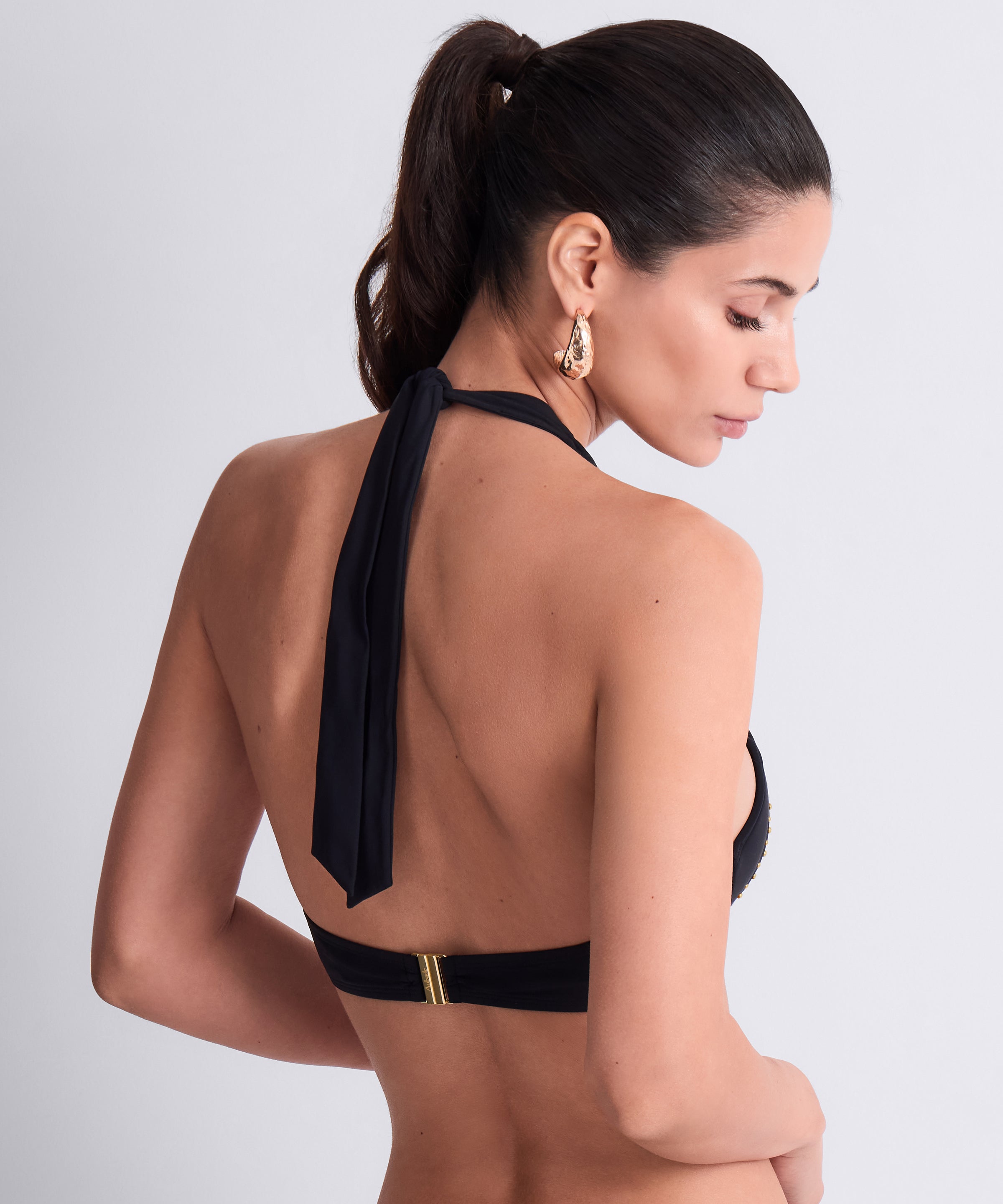 Summer Stars Haut de maillot de bain Push-up coques Black