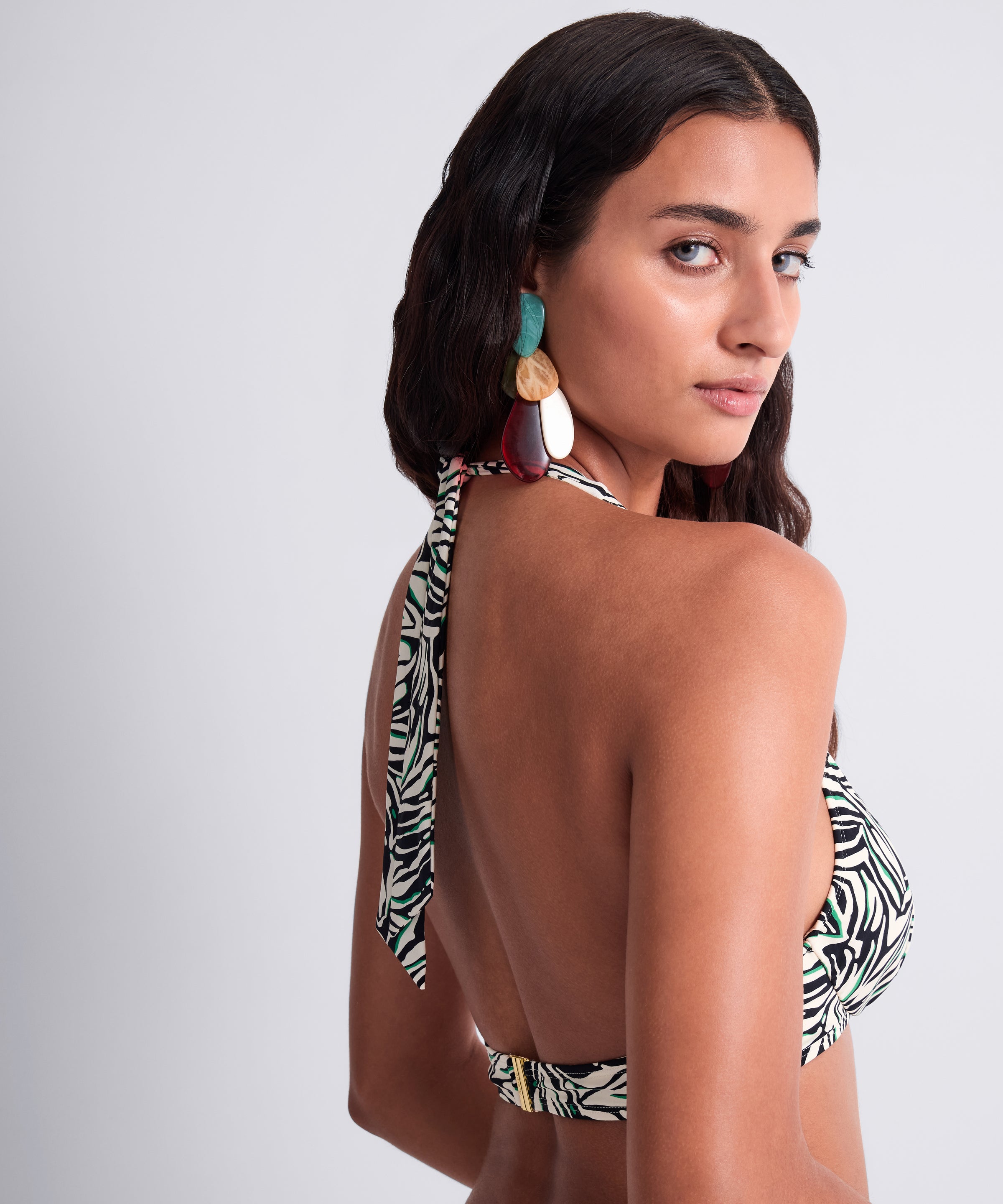 Tropical Splash Haut de maillot de bain Armatures Wild Stripes