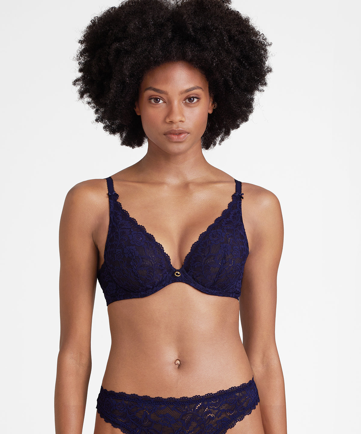 Rosessence Soutien-gorge Triangle avec armatures Bleu Nocturne