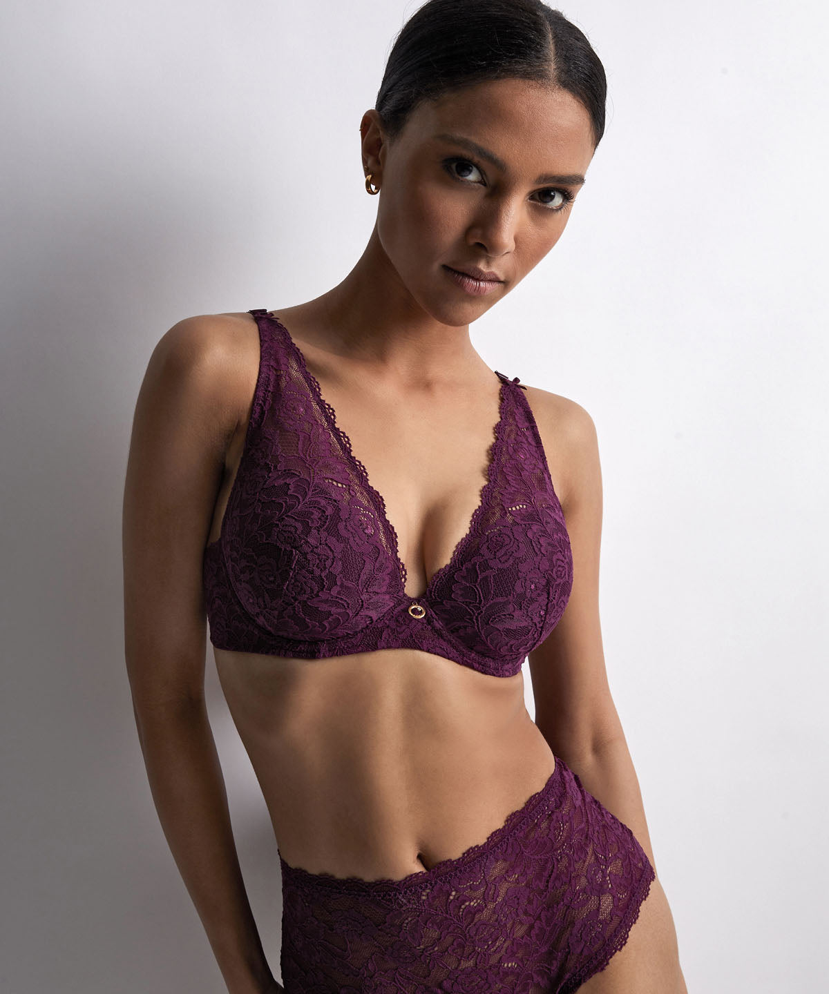 Rosessence Soutien-gorge Plunge foulard Berry