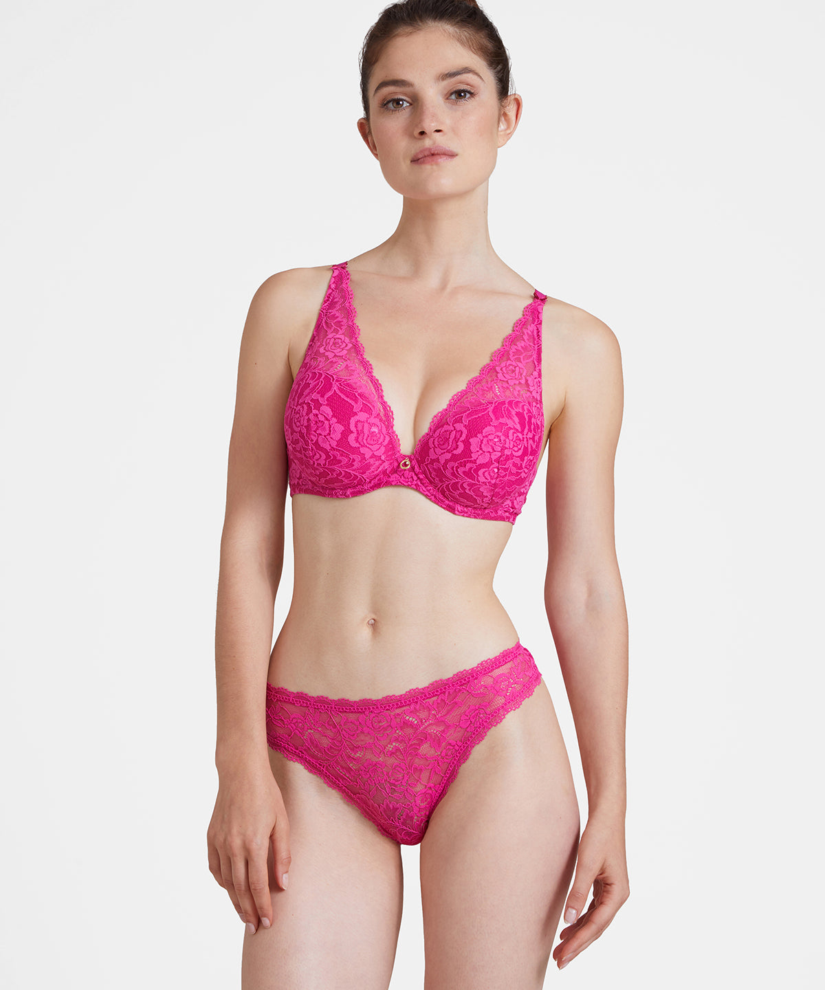 Rosessence Soutien-gorge Plunge foulard Fuchsia