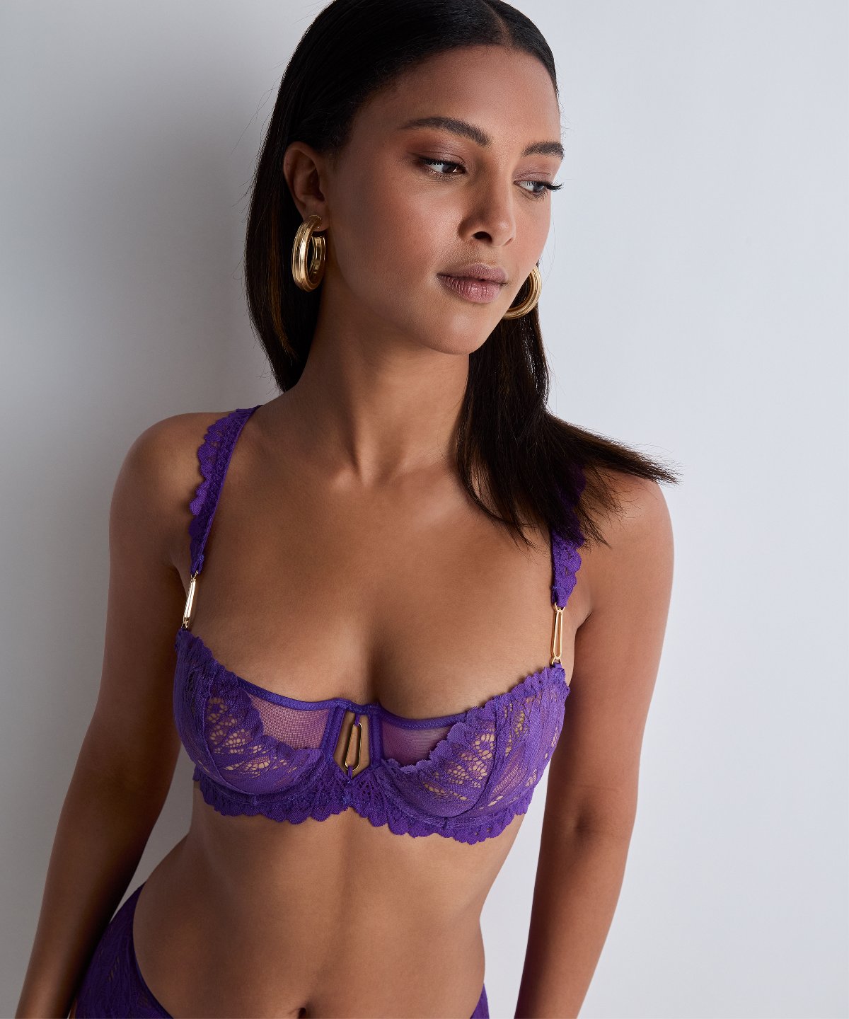 Flowermania Soutien-gorge Corbeille avec armatures Poison Purple