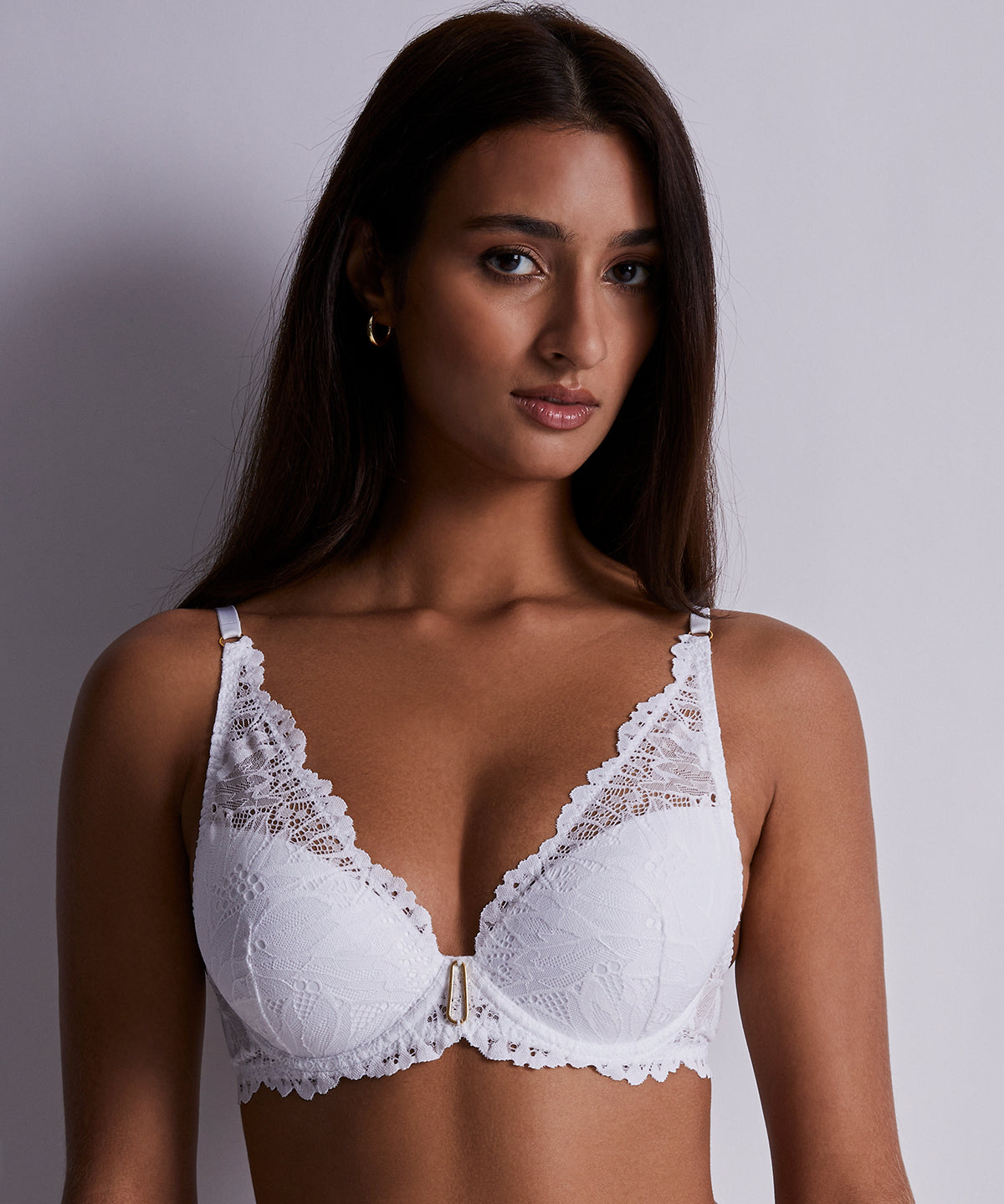 Flowermania Soutien-gorge Plunge foulard Blanc