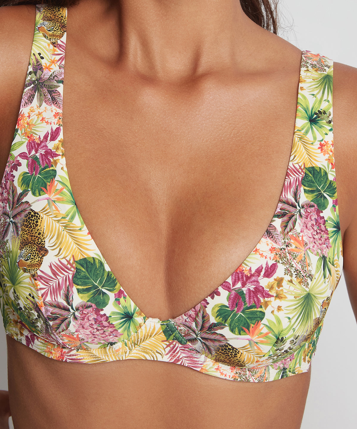 Exotic Fever Haut de maillot de bain Triangle avec armatures Tropicale Light