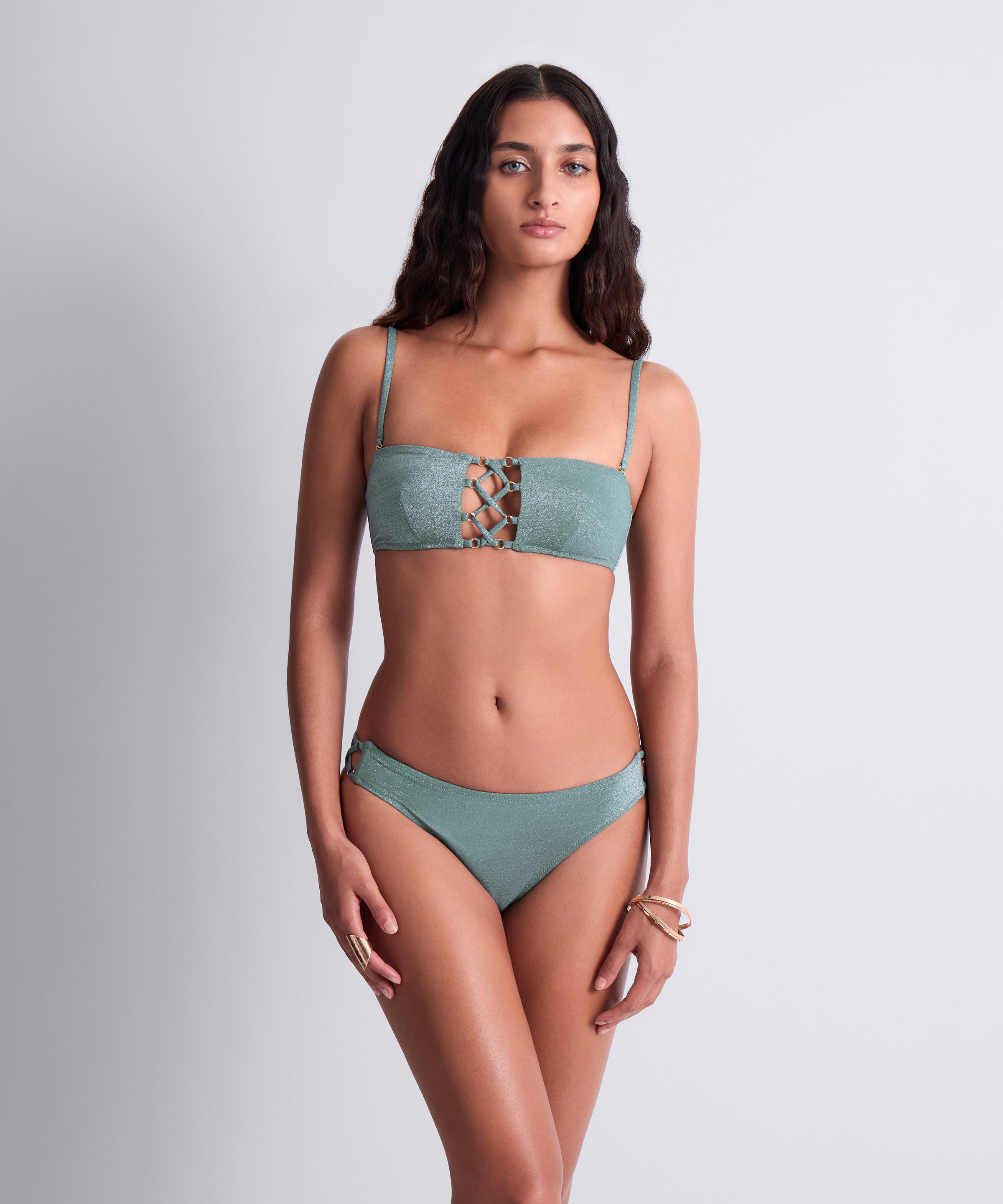Summer Glow Haut de maillot de bain Bandeau souple Aqua