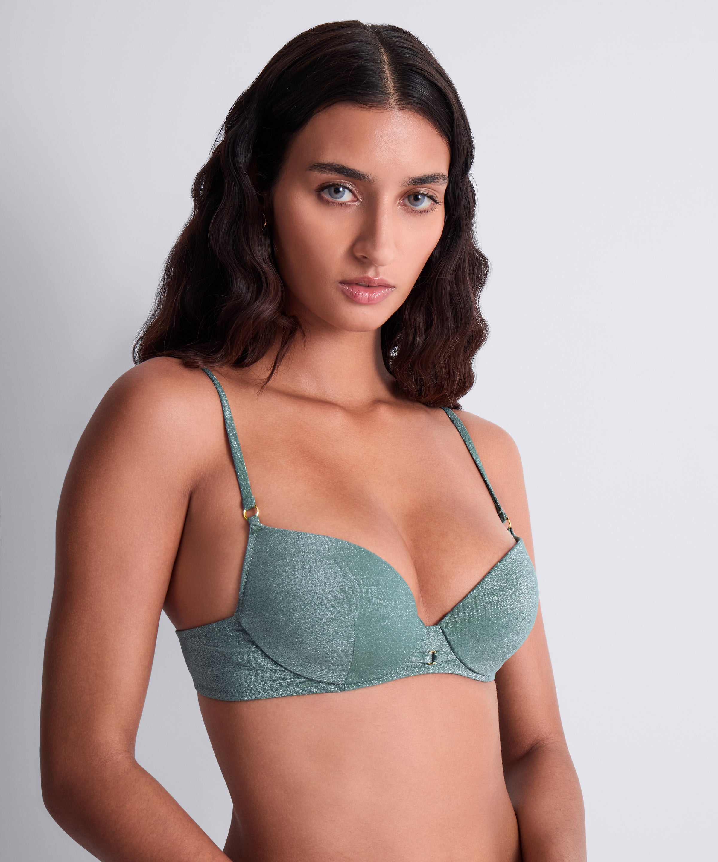 Summer Glow Haut de maillot de bain Push-up coques Aqua