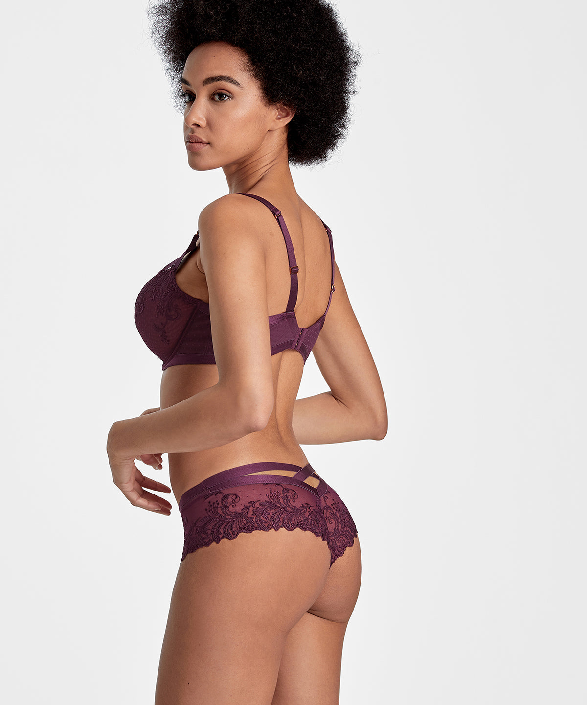 Femme Passion Soutien-gorge Corbeille confort Wineberry