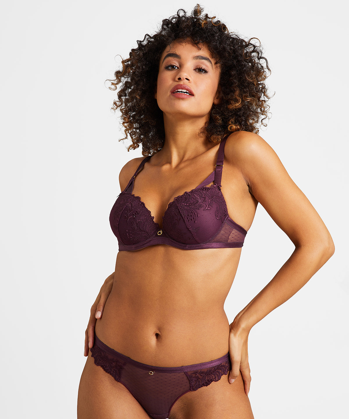 Femme Passion Tanga Wineberry