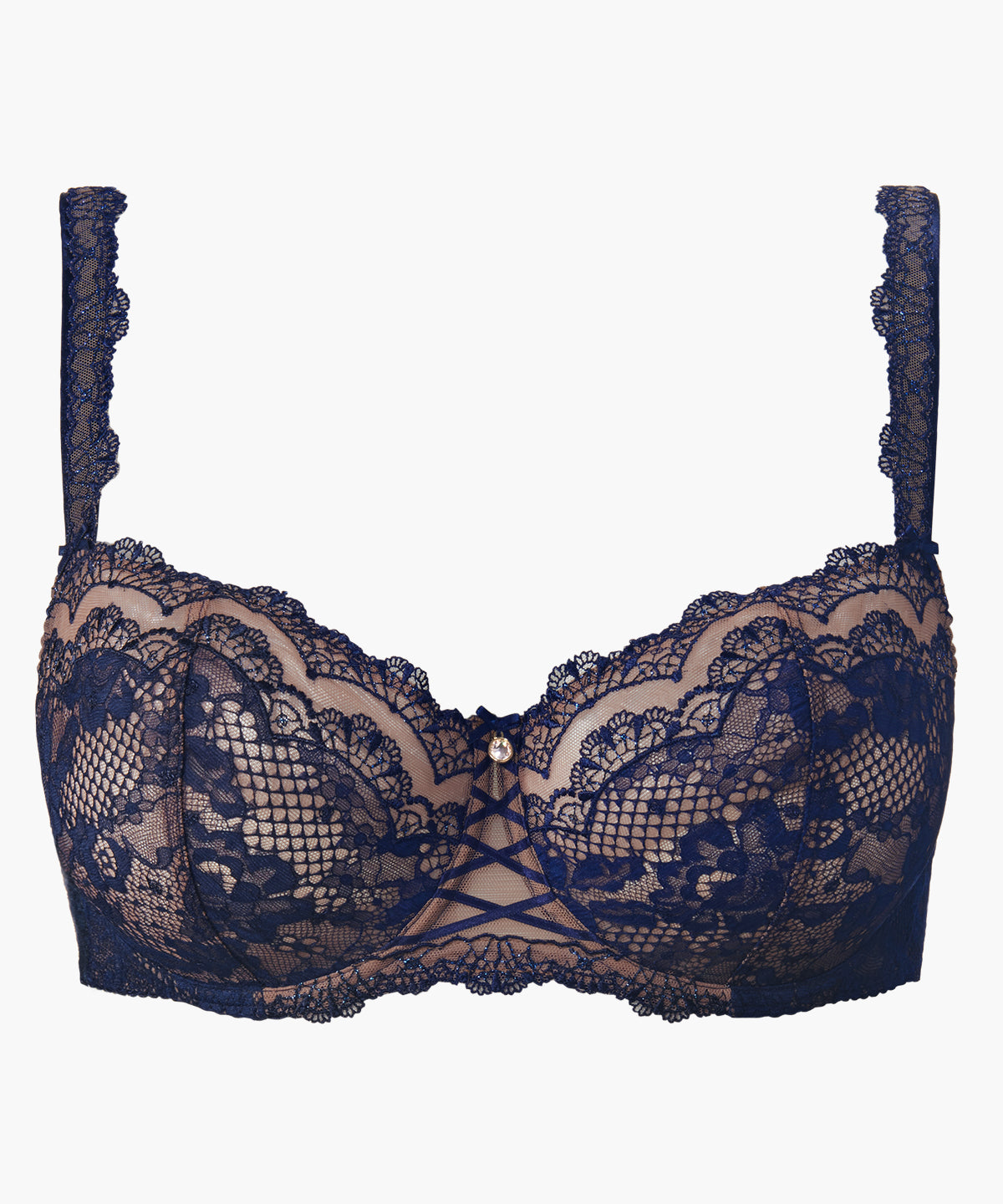 Soleil Nocturne Soutien-gorge Corbeille confort Bleu Crépuscule