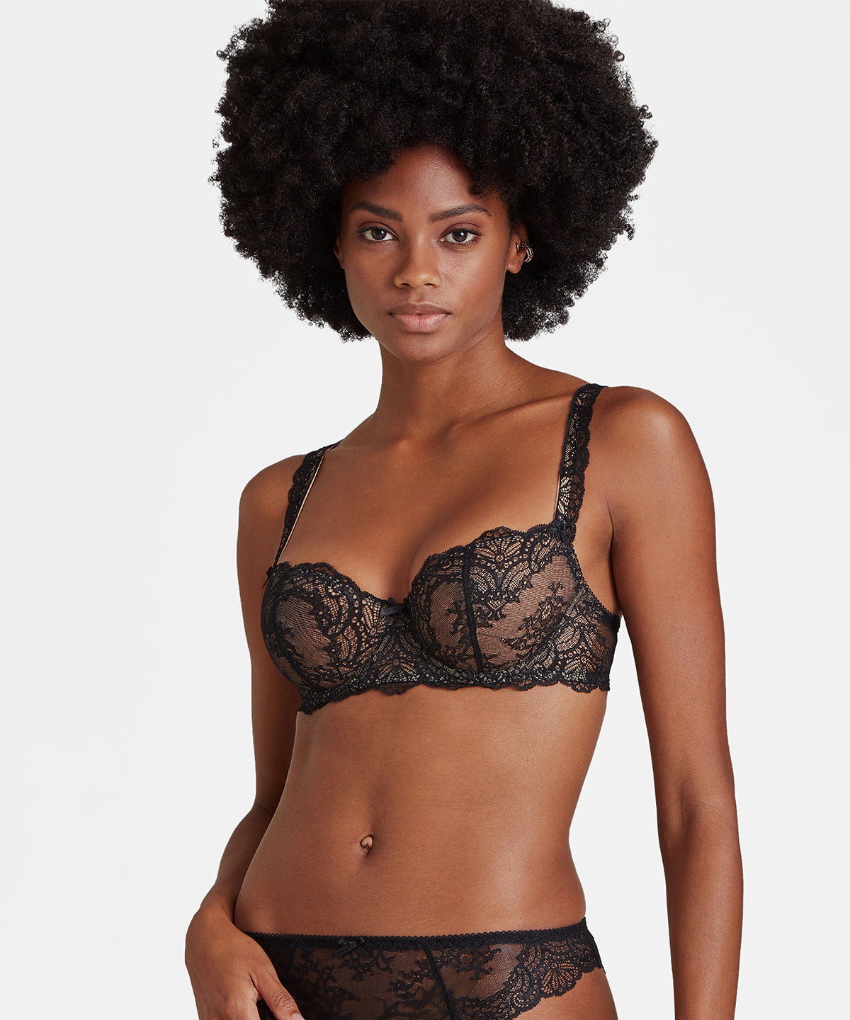 Danse des Sens Black Half cup bra | Aubade