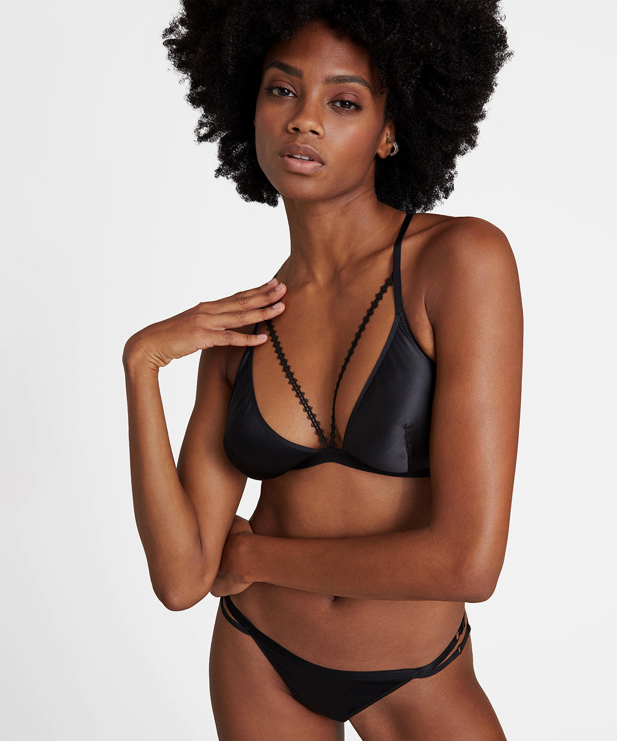 Boîte à Désir Soutien-gorge Triangle Noir