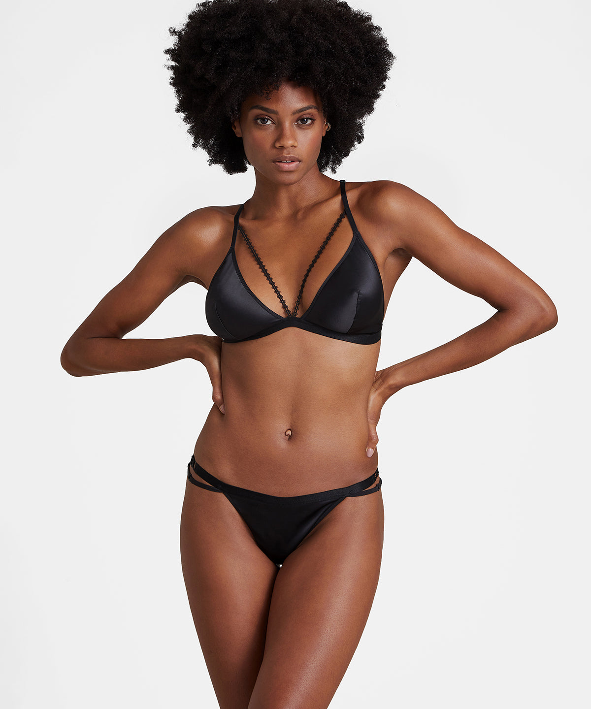 Boîte à Désir Soutien-gorge Triangle Noir