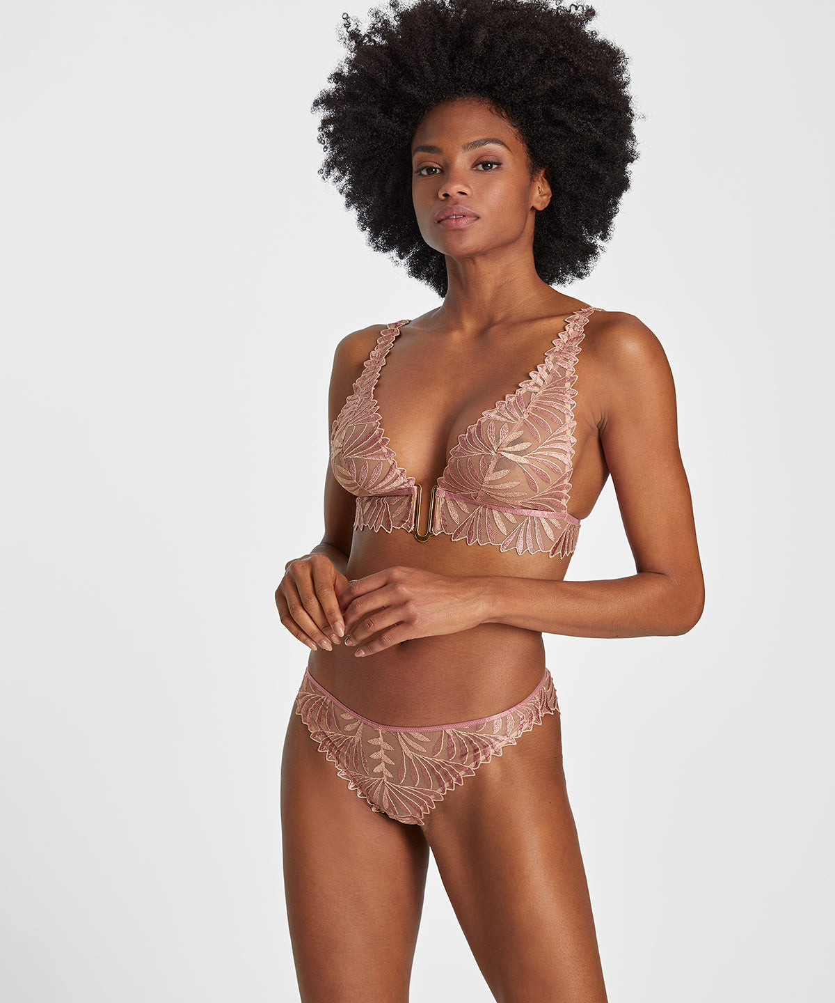 Sensory Illusion Soutien-gorge Triangle bralette Silk Rose