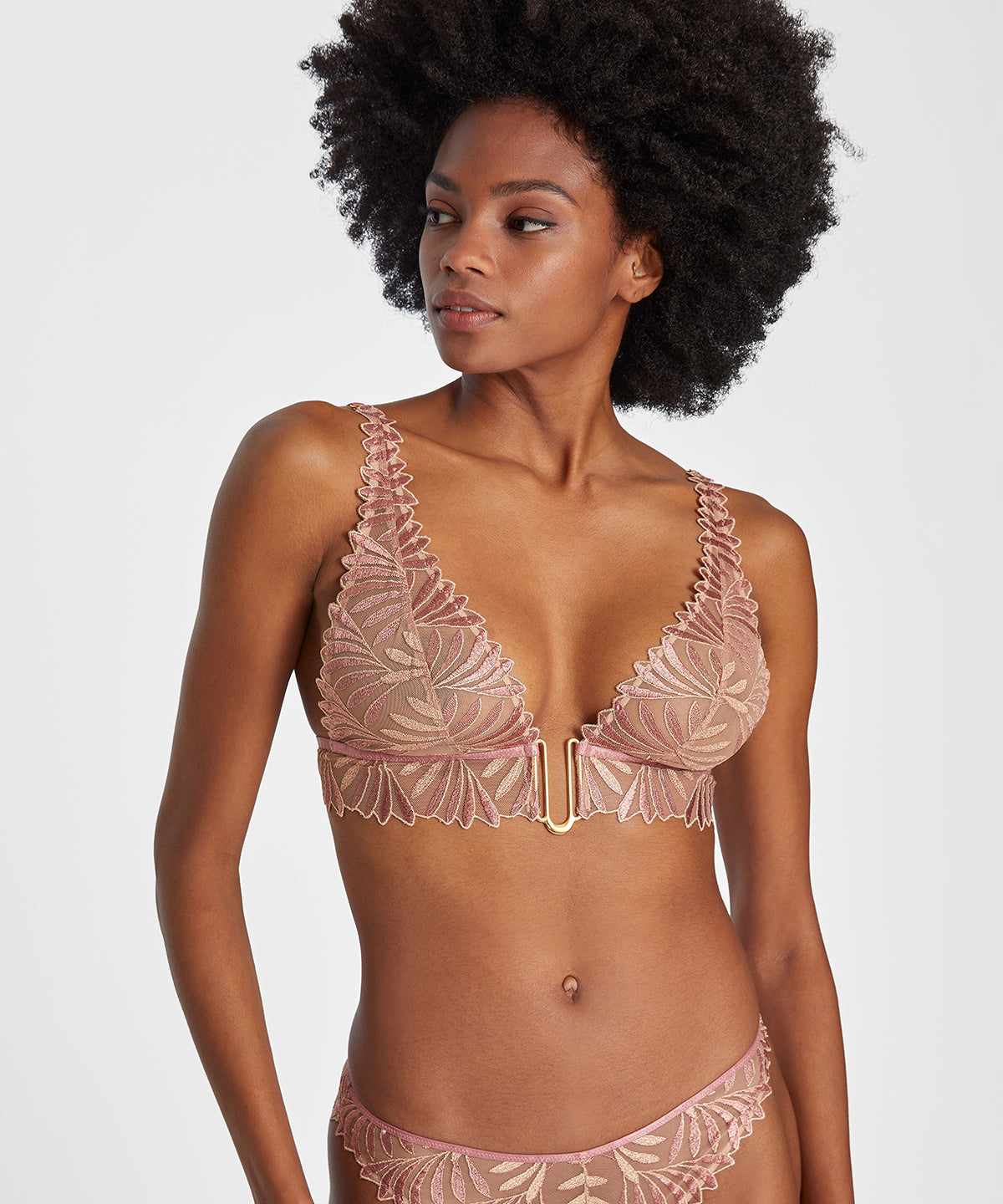 Sensory Illusion Soutien-gorge Triangle bralette Silk Rose