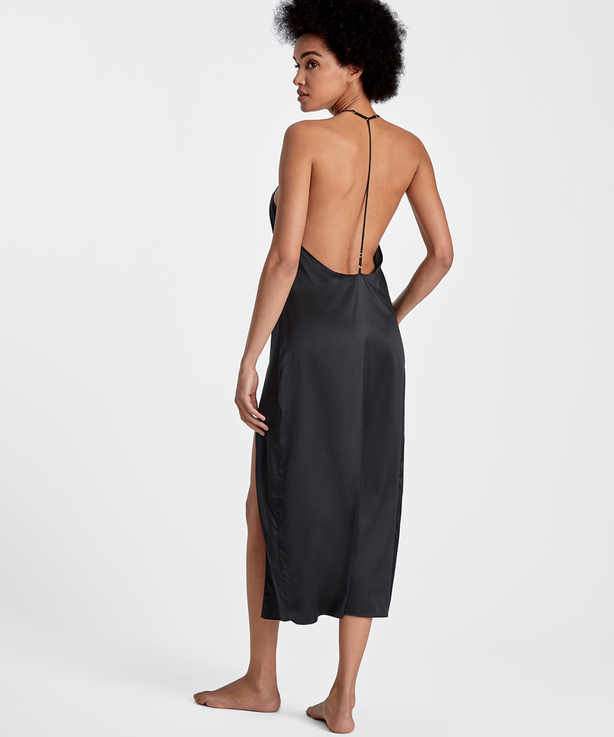 Silk Desire Nuisette longue Noir