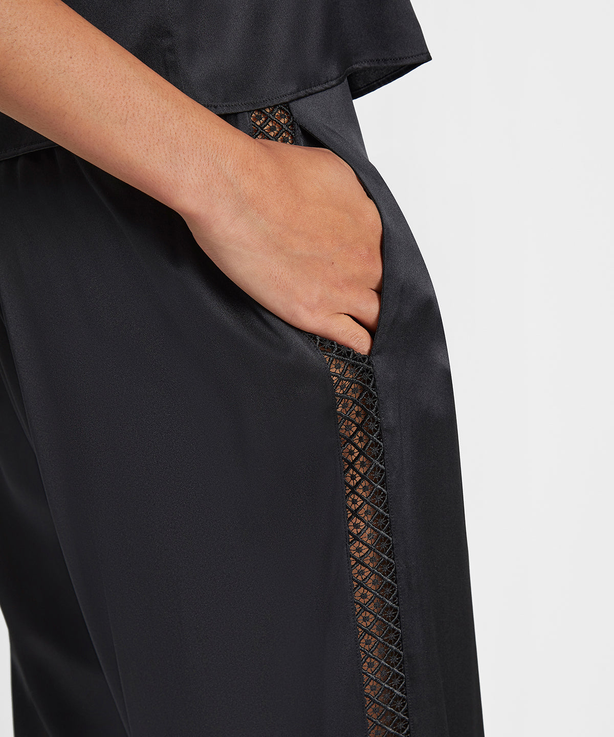 Silk Desire Pantalon Noir