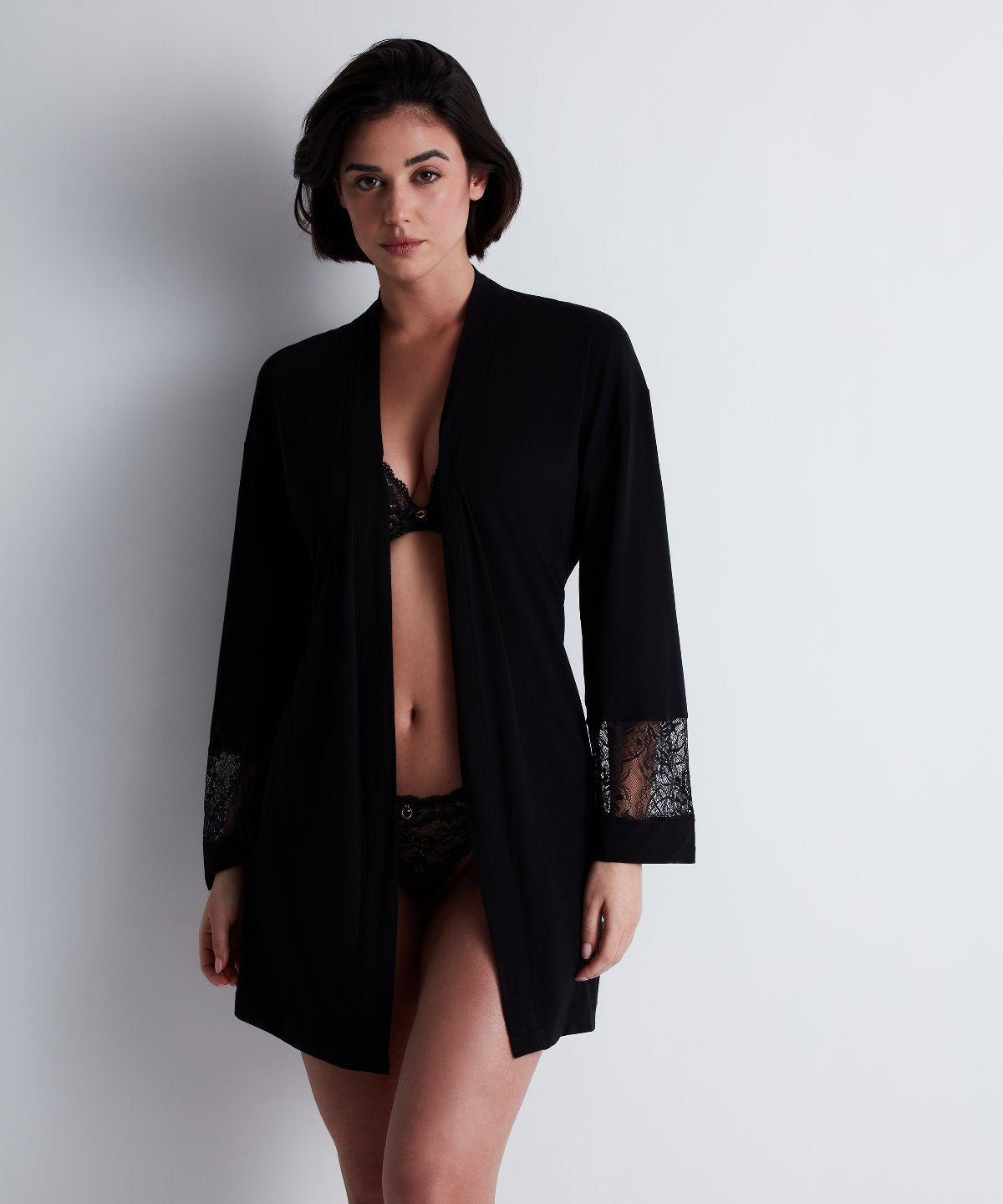 Lazy Days Kimono Noir