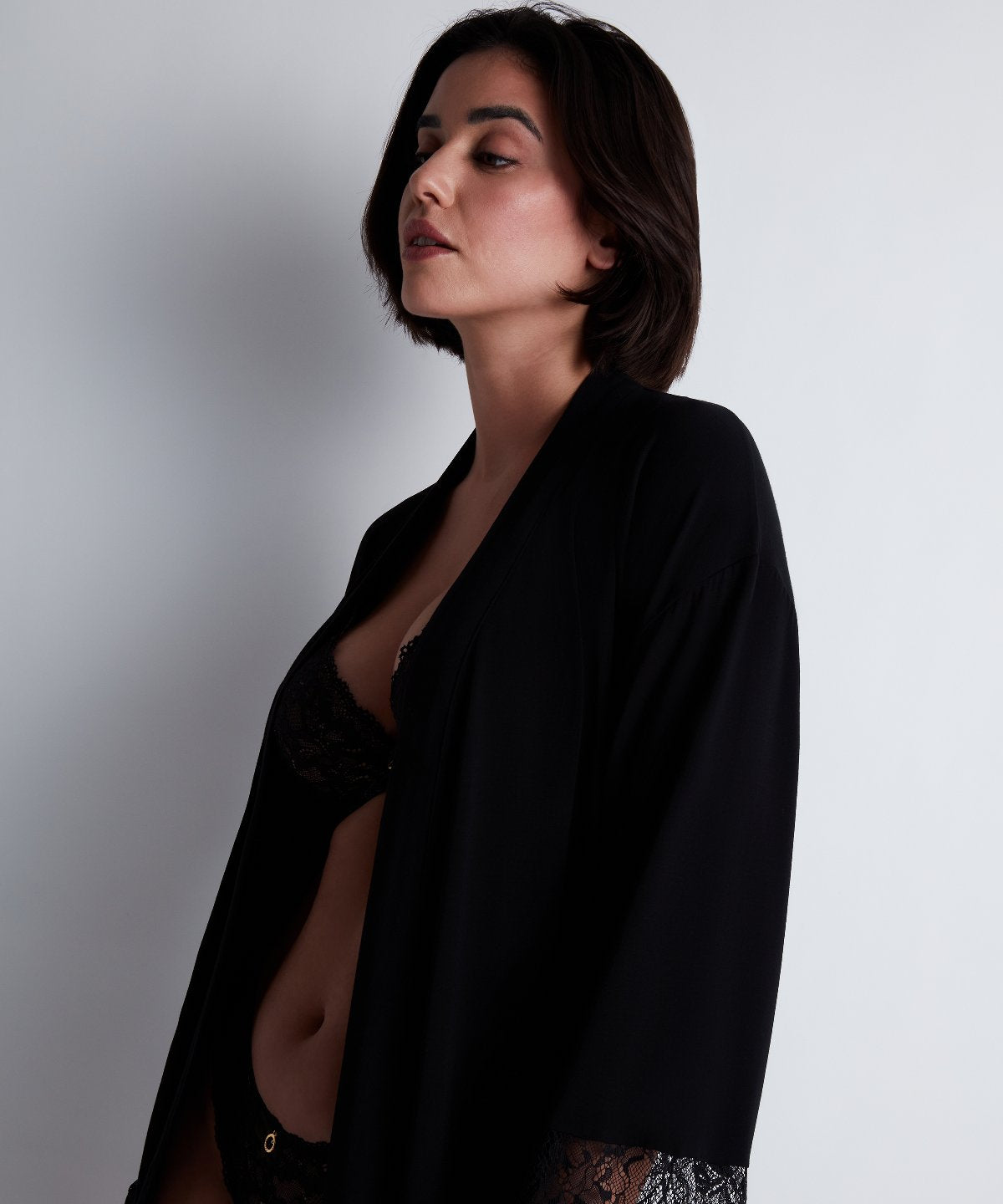 Lazy Days Kimono Noir