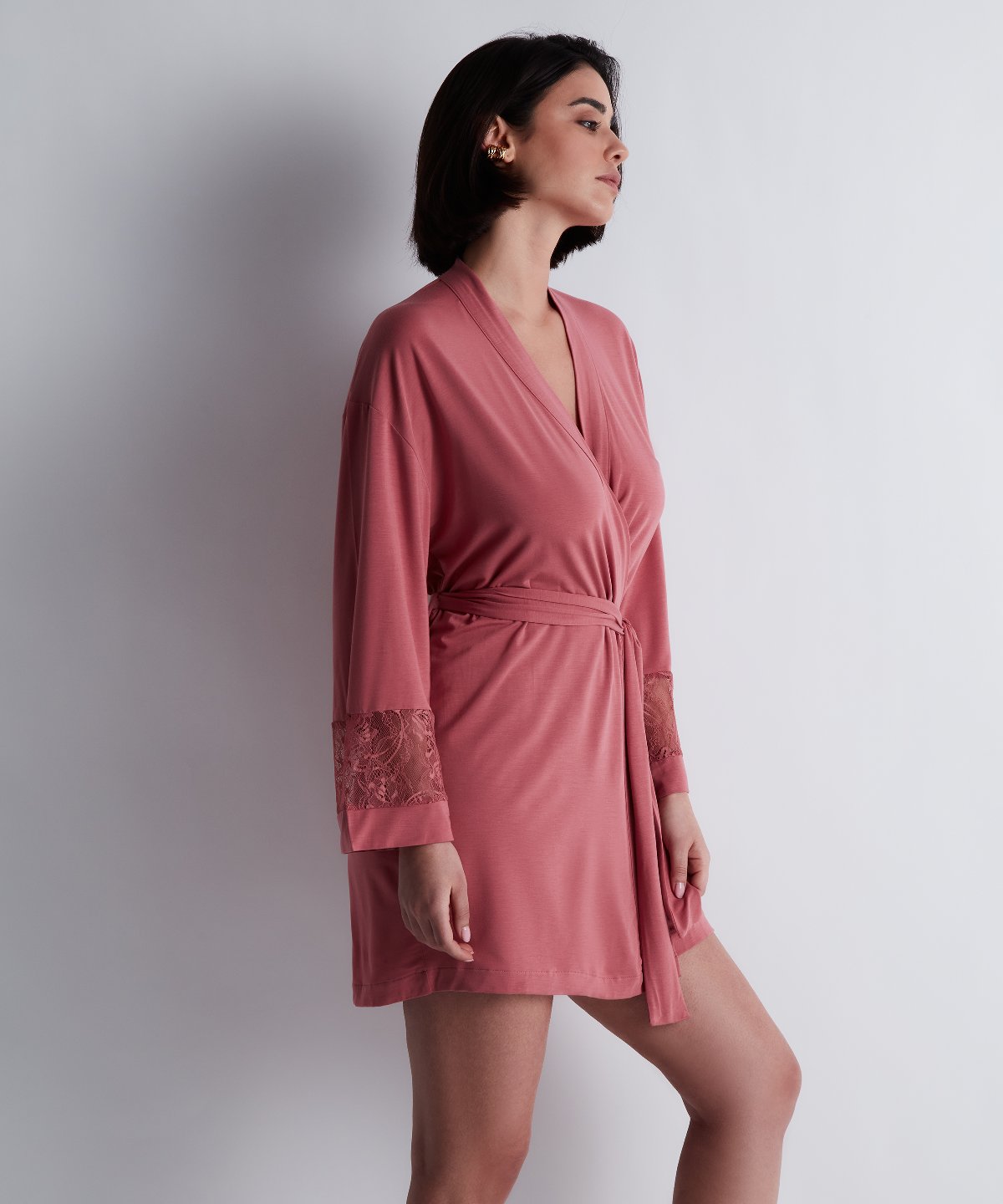 Lazy Days Kimono Rosewood